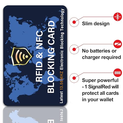 SaiTech IT 2 Pack RFID Blocking Card for Credit Debit ID Card, - Product Imagery