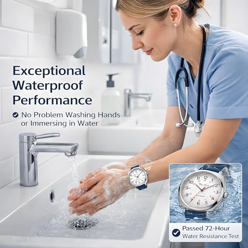 Diaofendi Waterproof Nurse Watch for Medical Professionals,Women - Product Imagery