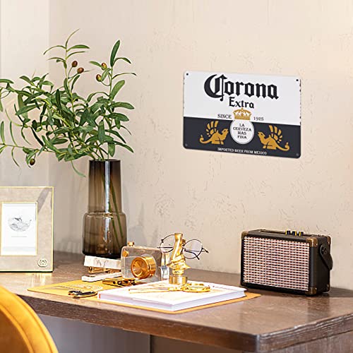 Vintage Beer Signs Collection - 4 Piece Bundle for Bar & Home - Product Imagery