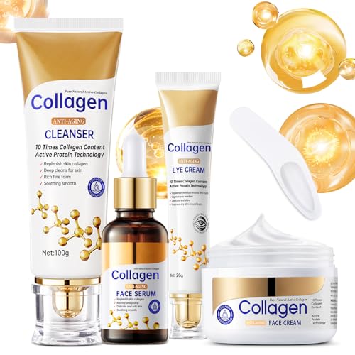 Collagen Skin Care Set, Anti Aging Skincare Set for Reduce - Product Imagery