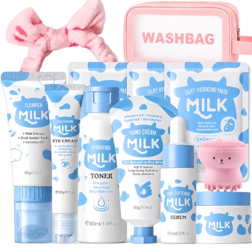 Milk Skin Care Set for Kids, 12 IN 1 Moisturizing & Gentle Milk - Product Imagery