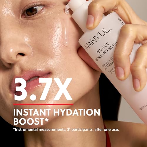 HANYUL Red Rice Hydrating Serum with Vegan Ceramide & Squalane | - Product Imagery