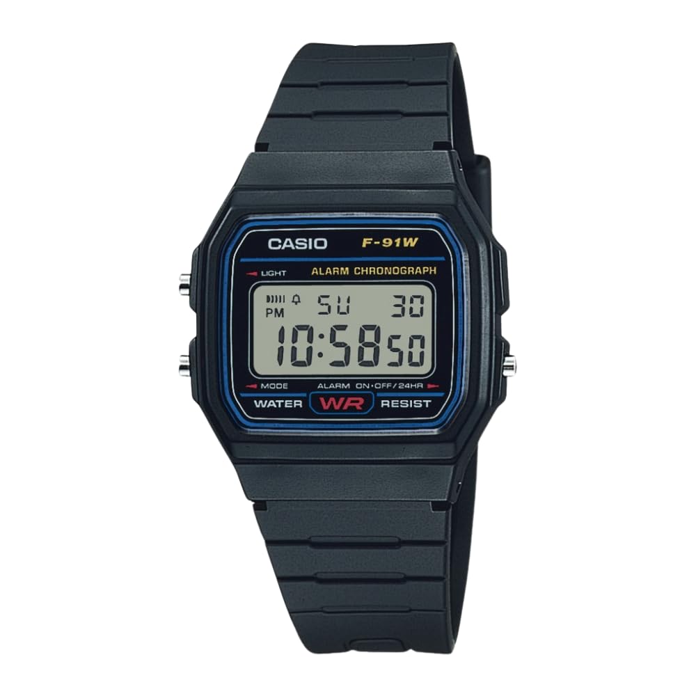 Casio F91W Series | Digital Watch | Water Resistant | LED Light | 1/10 - View 1