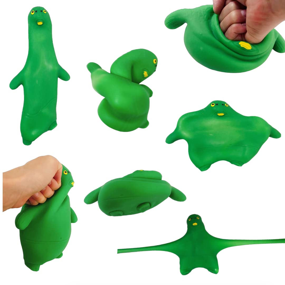 HIPIHOM Green Head Fish Toy, Decompress and Squeeze Stress Toy Figure - View 3