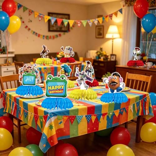 For Toy Story Birthday Party Supplies , 9Pcs Honeycomb - Product Imagery