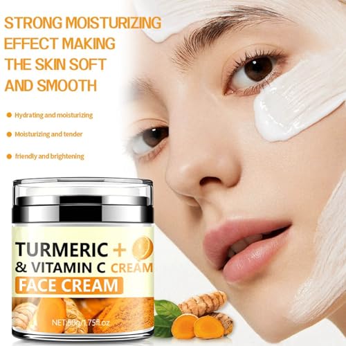 Turmeric Firming Face Cream,Hydrating Anti-wrinkle Tighten Lift - Product Imagery