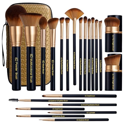 BS MALL Makeup Brushes Set with Kabuki Powder Eyeshadow - BS-MALL Official Imagery - 1