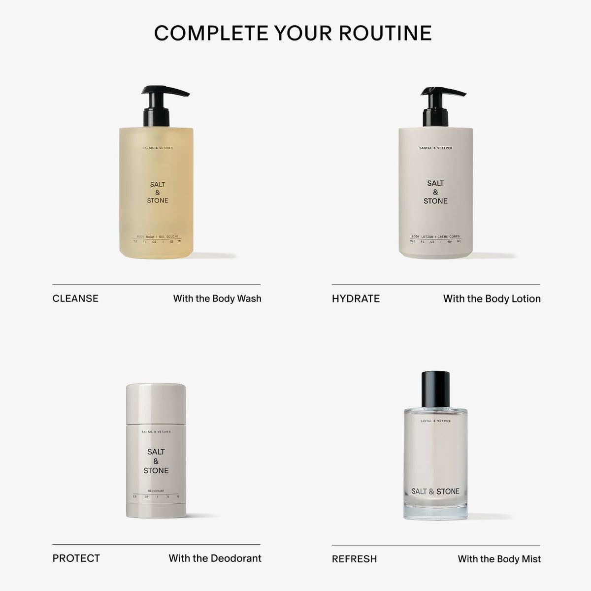Salt Stone Body Lotion for Women Men Vegan Santal Vetiver 15 - Salt & Stone Official Imagery - 8