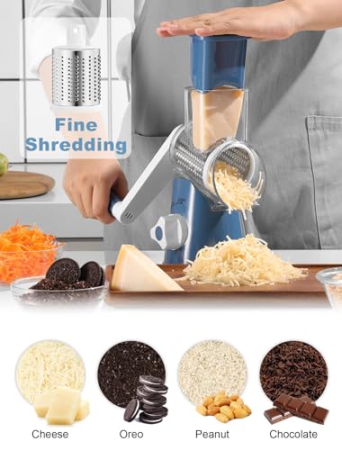 GDL Cheese Grater Hand Crank, Rotary Cheese shredder, Vegetable - Product Imagery