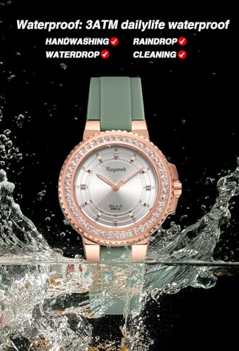 Women's Watch,Crystal Bezel,Quartz Watch for Ladies Female Bling - Product Imagery