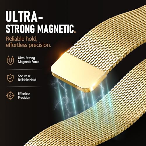 Milanese Loop Metal Band for Samsung Galaxy Watch 8 9/8 Classic - Product Imagery
