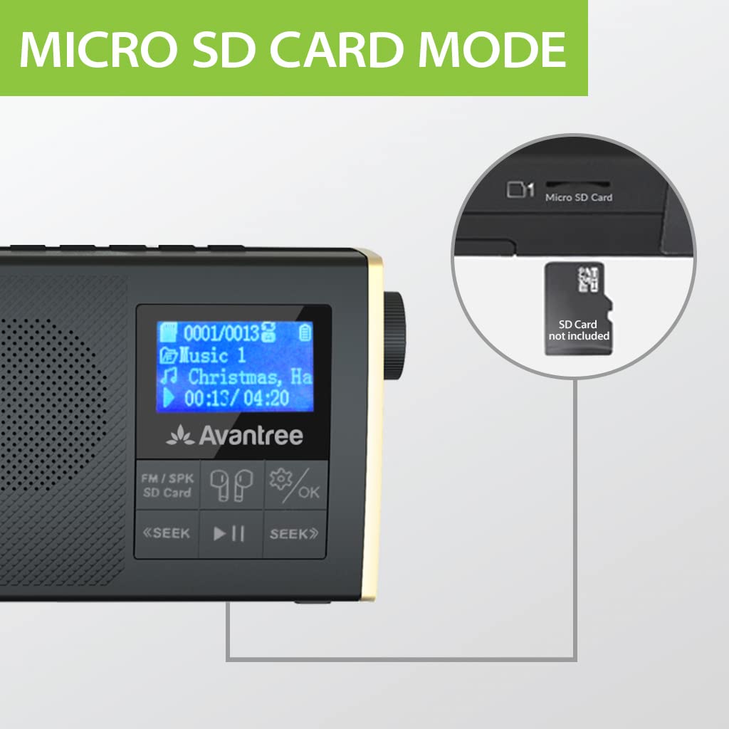 Avantree Soundbyte T FM Radio Bluetooth Speaker Transmitter