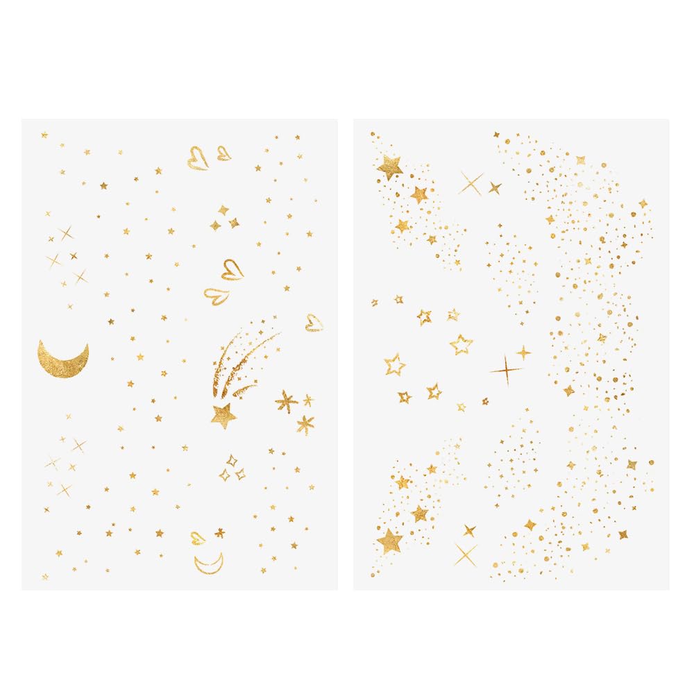 Flash Tattoos PIXIE DUST Gold Glitter Freckles Face Tats – 24 Premium - View 6