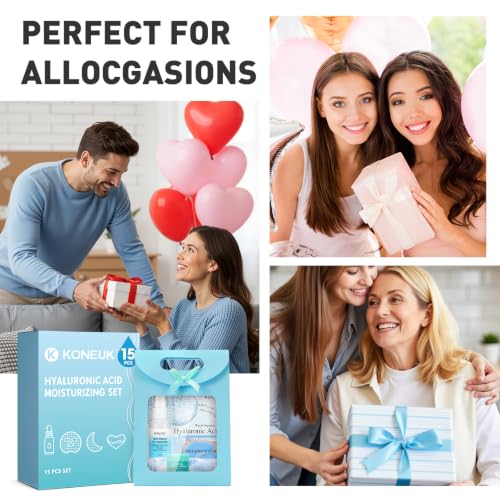 15 Pcs Skincare with Facial Mask, Eye Mask, Face Mist, Lip Mask, - Product Imagery