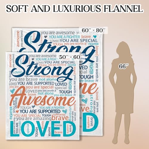 Inspirational Get Well Blanket – Super Soft Healing Throw for - Product Imagery
