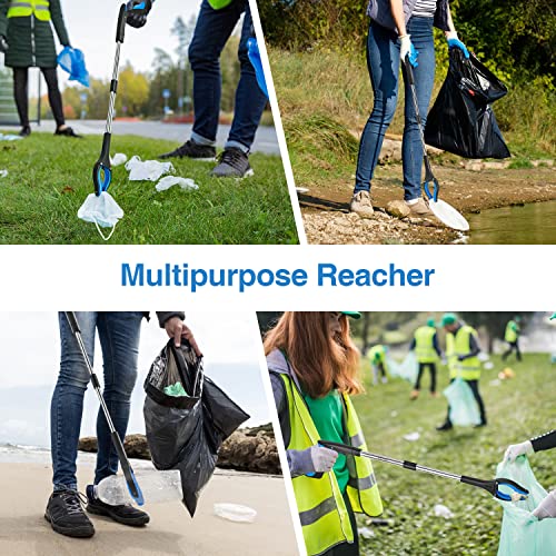 2-Pack Grabber Reacher Tool, 32 Inch Extra Long Steel Foldable - Product Imagery