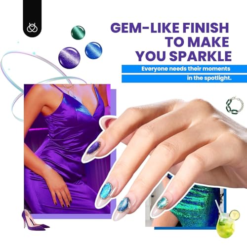 Beetles Cat Eye Gel Nail Polish Set, 20 Colors Fall Cat Eye - Product Imagery