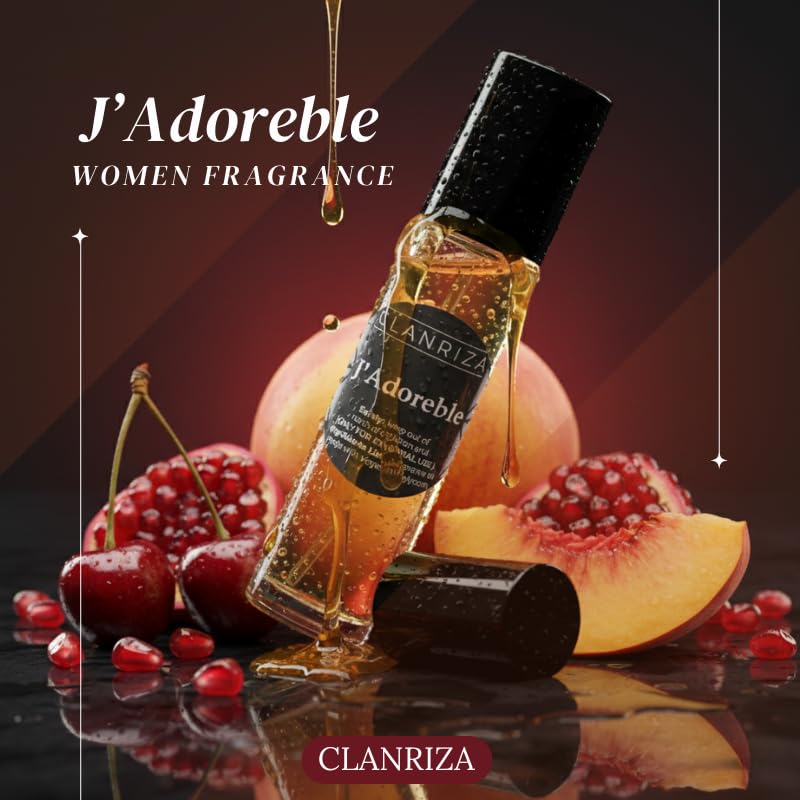 10ml Roll-On Glass Bottle J’Adoreble Fragrance Body Oil - Product Imagery