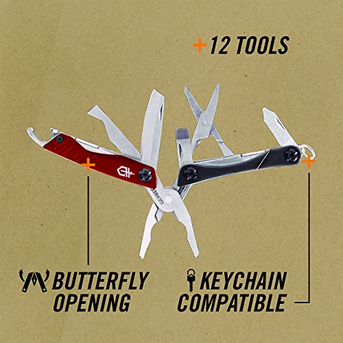 Gerber Dime 12-in-1 Mini Multitool Pliers, Pocket Knife, Bottle - Product Imagery
