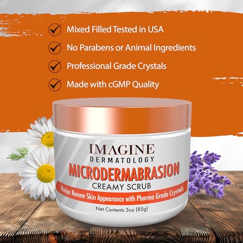 Microdermabrasion Facial Creamy Gel Scrub & Face Exfoliator 3 oz - Product Imagery