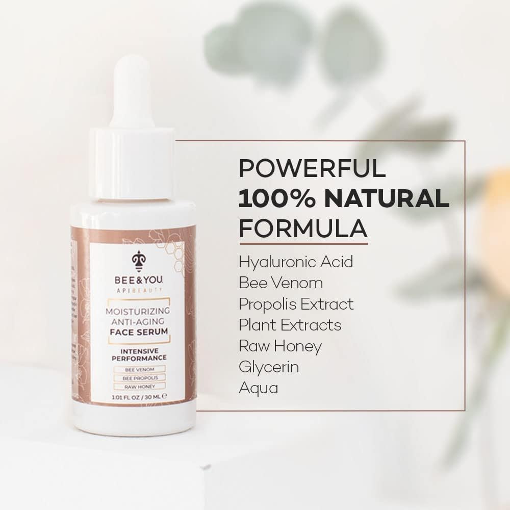 BEE and YOU Moisturizing Anti Aging Face Serum, Radiance &amp; - BEE &amp; YOU