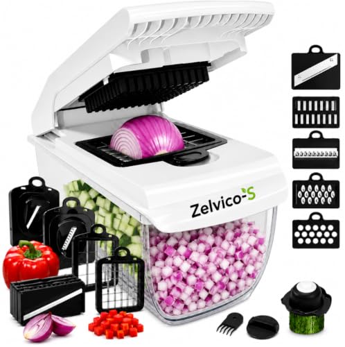 18-in-1 Vegetable Chopper with Container – Mandoline Slicer, - Product Imagery