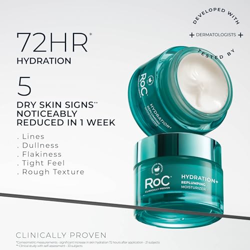 RoC Hydration+ Hyaluronic Acid Moisturizer Face Cream, Fragrance - Product Imagery