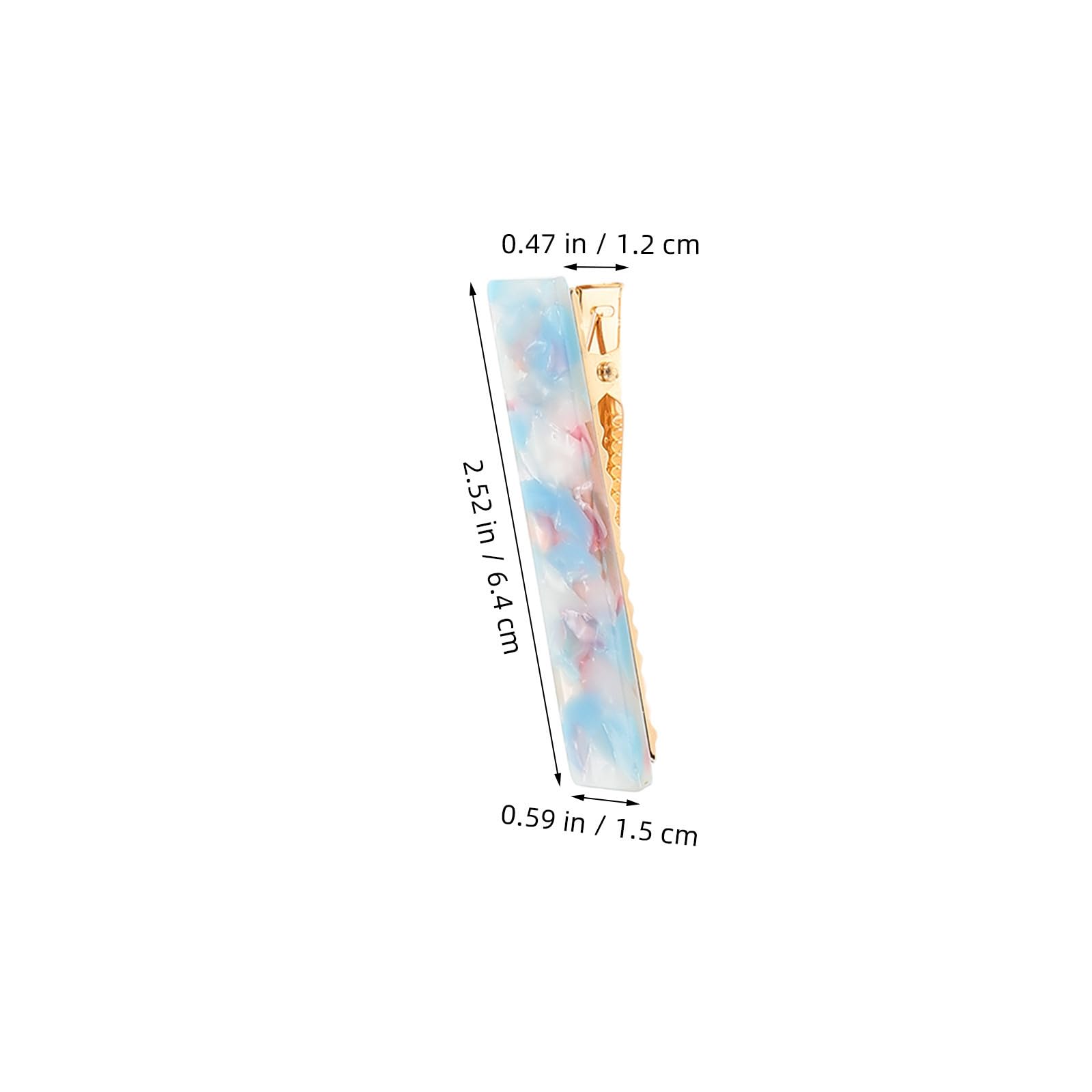 12 Pcs Retro Acetate Hair Barrette for Women, Vintage Marble Clip