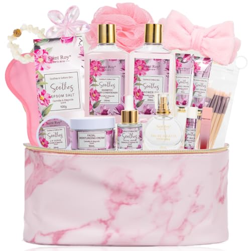 27Pcs Bath Body Spa Basket for Women Beauty Care Kit Spa Kit - Saint Roy Official Imagery - 1