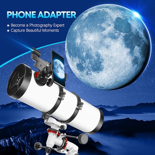 150EQ Professional Astronomy Telescope for Adults High Powered - Product Imagery