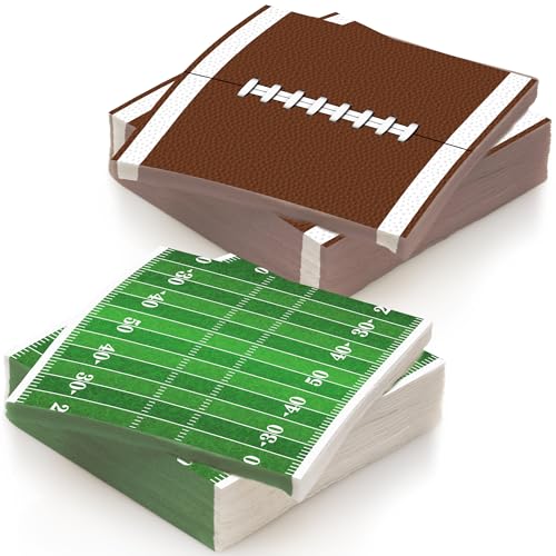 ArtCreativity 80 Pack Football Field Napkins - Set of 80 - - Product Imagery