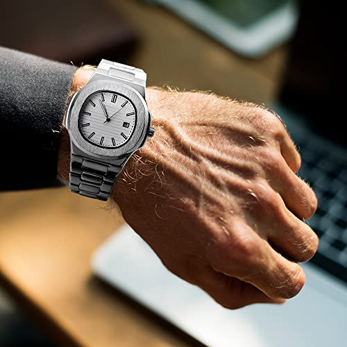 BARAMON Nautilus Quartz Watch for Men, Casual Business Style - Product Imagery