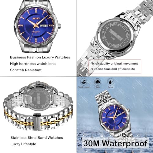 SKMEI Pair Watches for Couples Men and Women His and Hers Watch - Product Imagery