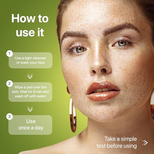 Glycolic Acid Resurfacing Pads - Facial Exfoliating Peel for - Product Imagery