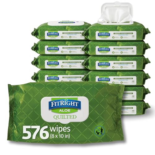 FitRight Aloe Quilted Heavyweight Personal Cleansing Cloth - Medline Official Imagery - 1