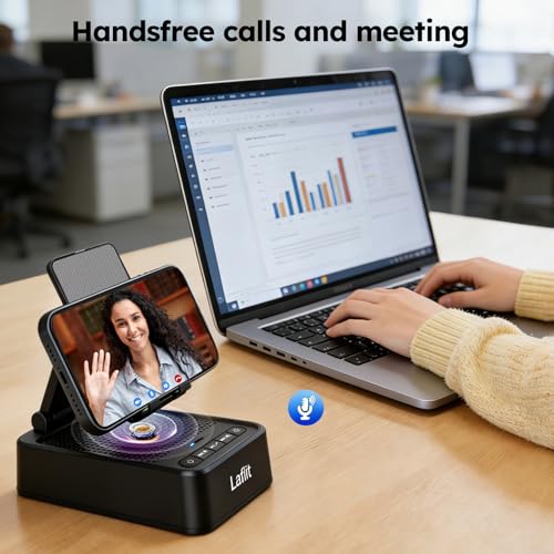 Gifts for Men Women, Phone Stand with Bluetooth Speaker & LED - Product Imagery