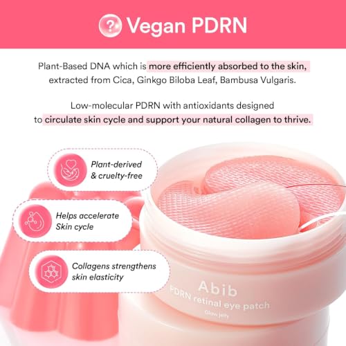 Abib PDRN Retinal Eye Patches for Rejuvenating & Puffy Eyes with - Product Imagery