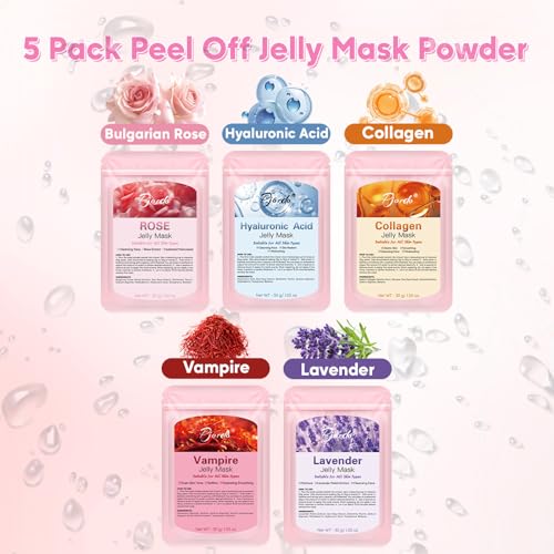 Facial Steamer Spa Kit, 12 Skin Care Tools & 5 Jelly Mask - Product Imagery