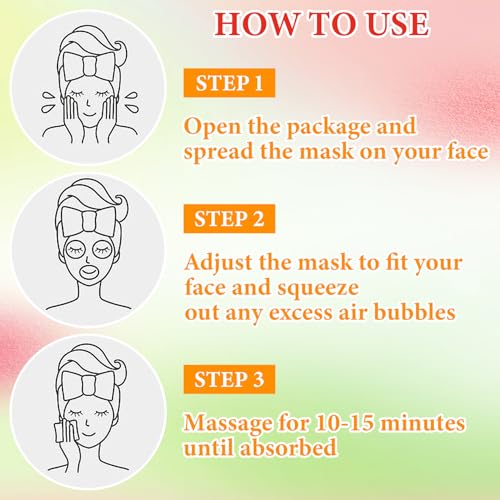 10 Pack Variety Facial Sheet Masks Skin Care Set, Hydrating Bulk - Product Imagery