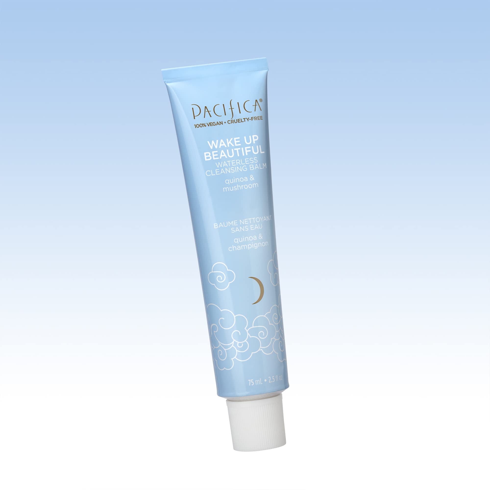 Pacifica Wake Up Beautiful Cleansing Balm & Makeup Remover - 2-in-1 Waterless Face Cleanser for Dry & Sensitive Skin, Hydrating No-Rinse Balm Dissolves Stubborn Makeup, 2.5oz - Pacifica Official Product View 4