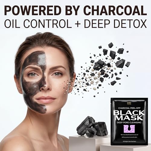 Black Mask Peel Off Face Mask with Activated Charcoal, Blackhead - Product Imagery