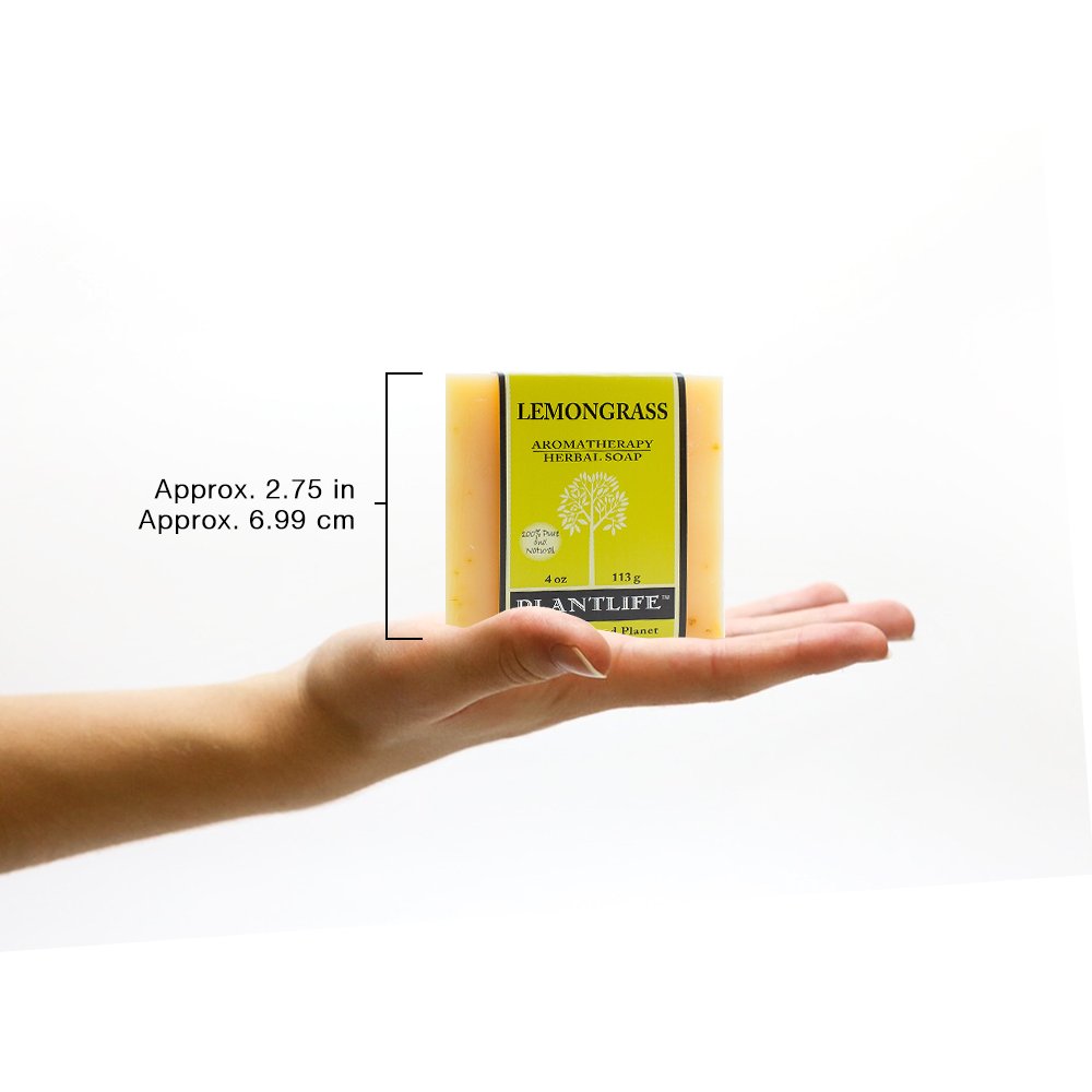 Plantlife Lemongrass Natural Bar Soap 6 Pack Handcrafted - Plantlife Official Imagery - 8