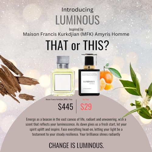 aromapassions LUMINOUS | Inspired by MFK AMYRIS HOMME | Perfume - Product Imagery
