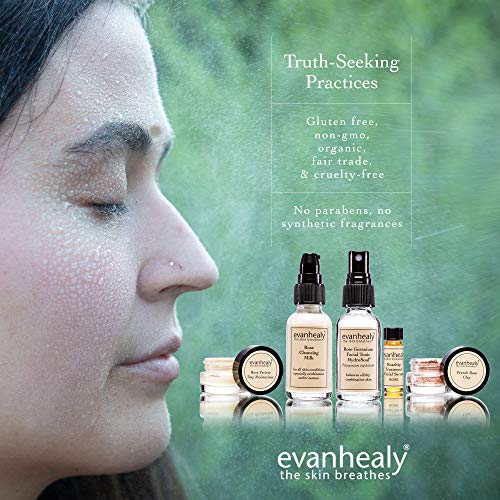 evanhealy Balancing Ritual | Rose Skin Care Set | 5 Piece Travel - Product Imagery