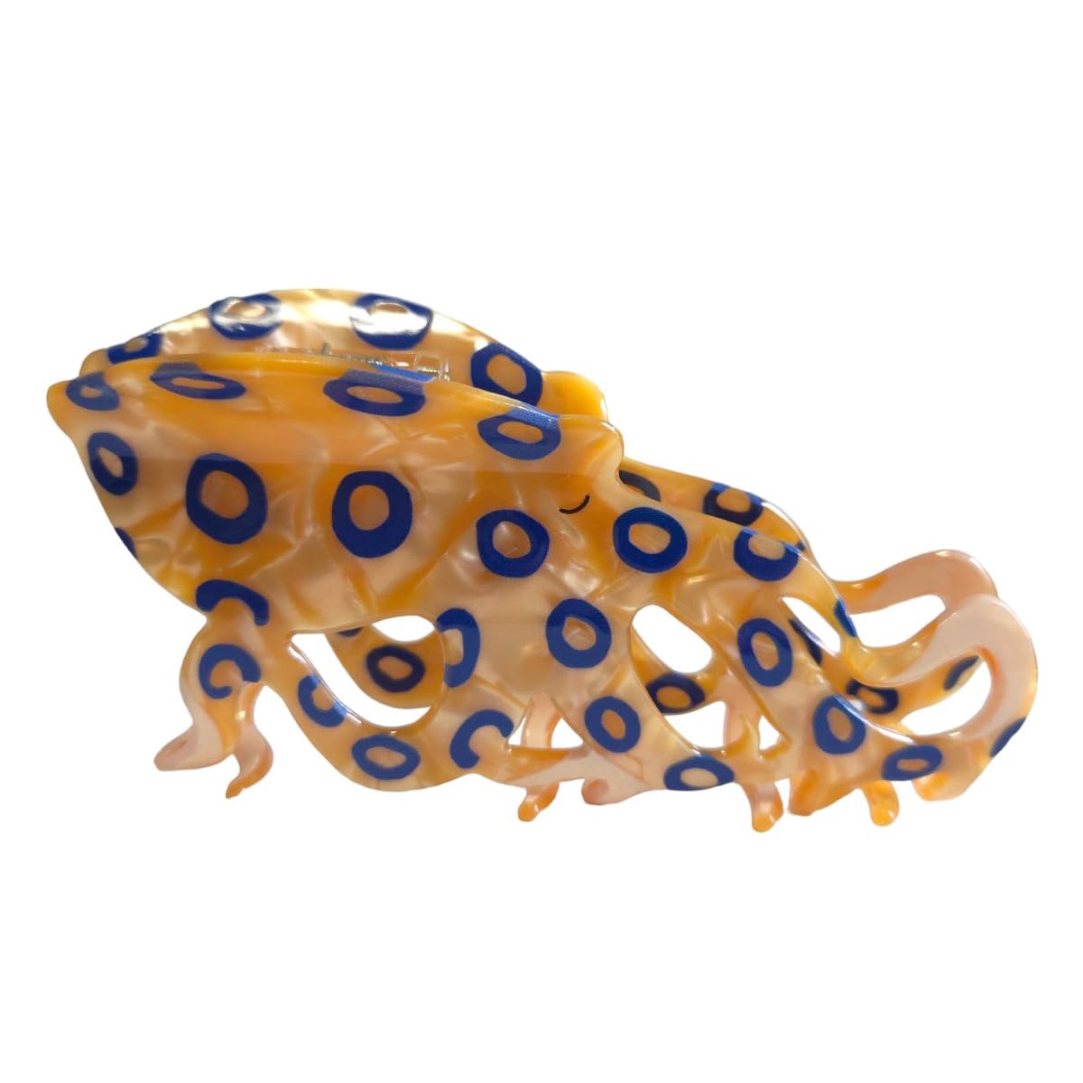 Blue-Ringed Octopus Claw Clip – Cellulose Acetate Hair Clip