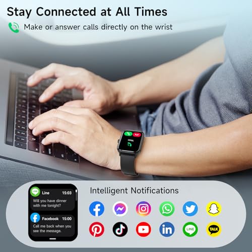 Smart Watches for Men Women, Alexa Built-in, 1.8" Smartwatch - Product Imagery