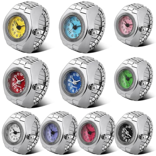 Landical 10 Pcs Finger Watches for Women Men - Product Imagery