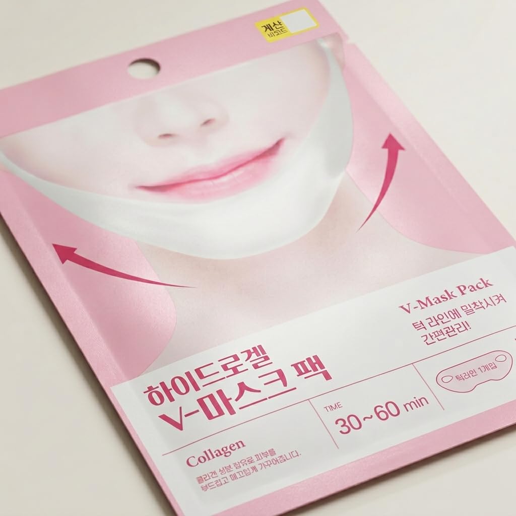Collagen Hydrogel Chin Patch, Hydrating Mask 3 Pack 브이라인 턱 마스크 - Benepisyo