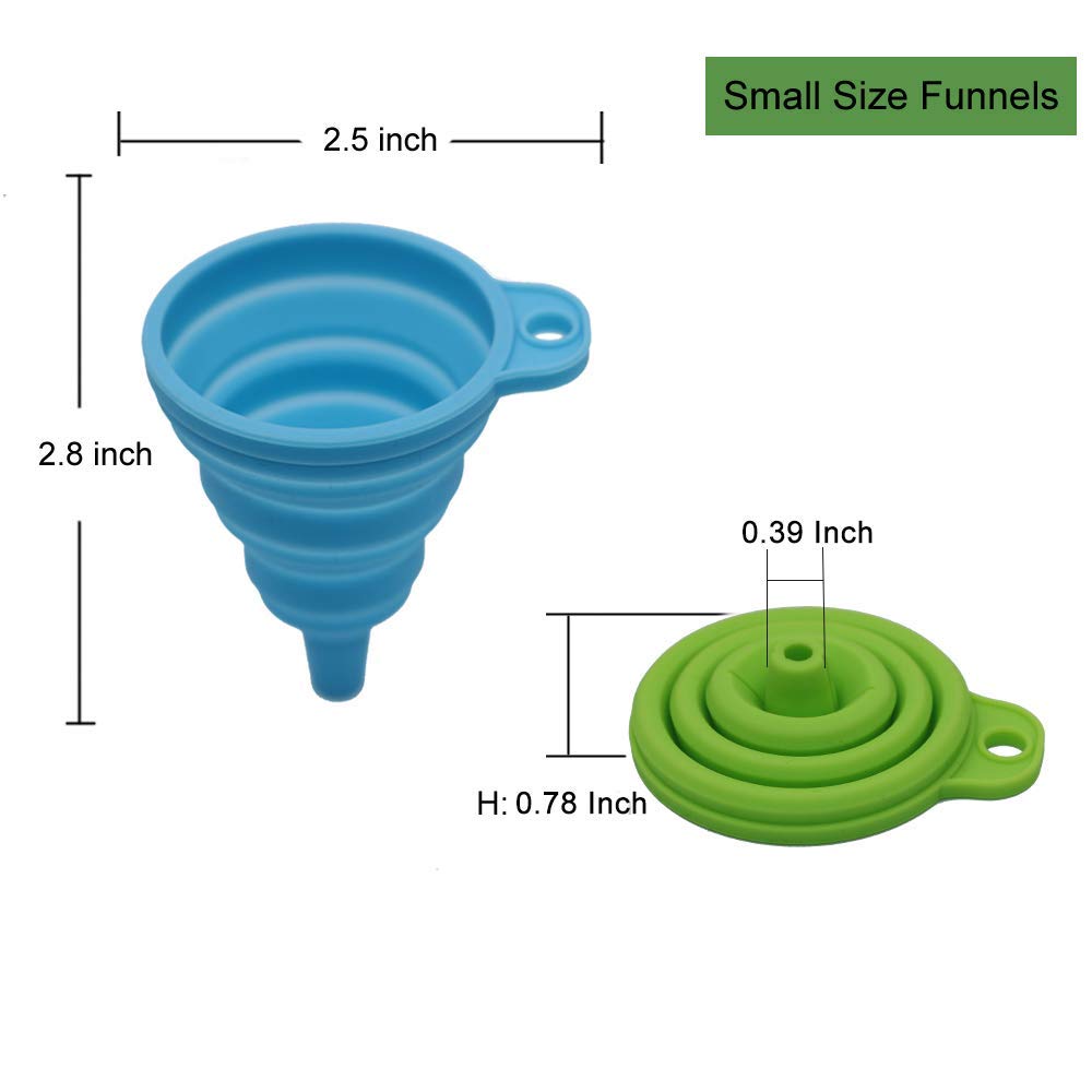 KongNai Kitchen Funnel Set 4 Pack, Small and Large, Kitchen Gadge by KongNai - Angle View 4