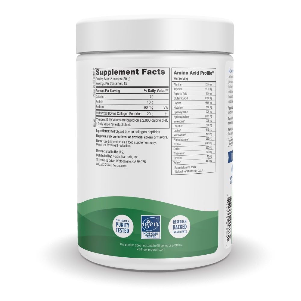 Nordic Naturals Joint Muscle Collagen Peptides Unflavored - Nordic Naturals Official Imagery - 3